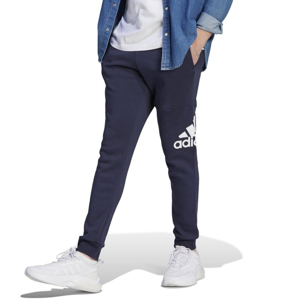 Adidas Essentials Fleece Tapered Cuff Big Logo Jogger Pants IJ6481 Size 2XT Tall